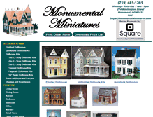 Tablet Screenshot of monumentalminiatures.com